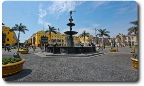 Пьяный фонтан в Перу (Лима)
