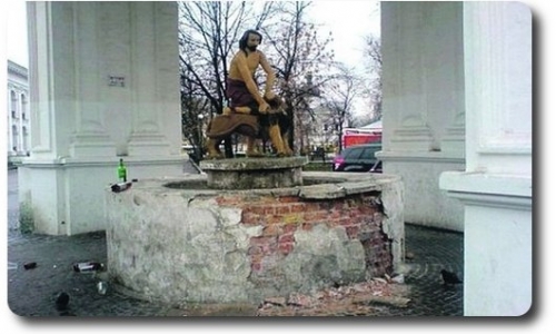 Восстановление фонтана в Киеве