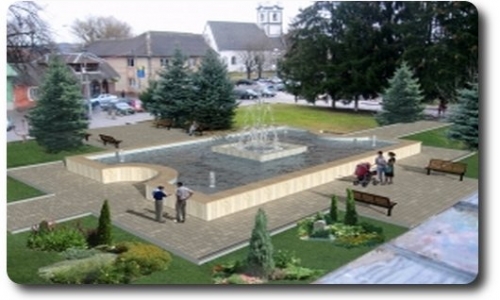 Восстановление городского фонтана- Тячев