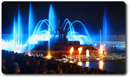 Запуск фонтанов на ВДНХ в Москве 2015 го