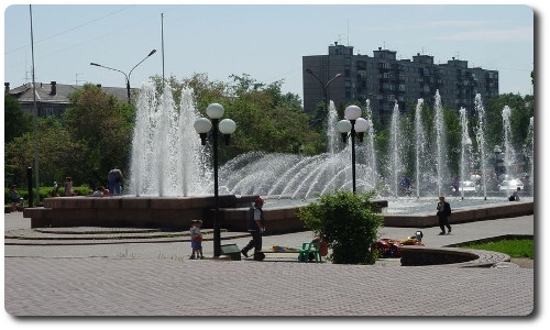 Восстановление фонтанов в Братске 2015