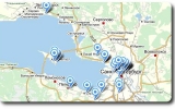 Адреса фонтанов в Санкт-Петербурге - карта фонтанов